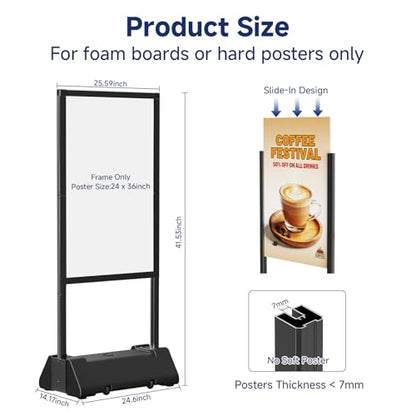 KOOV Heavy Duty Sign Holder Stand, 24"x36" Poster Stand