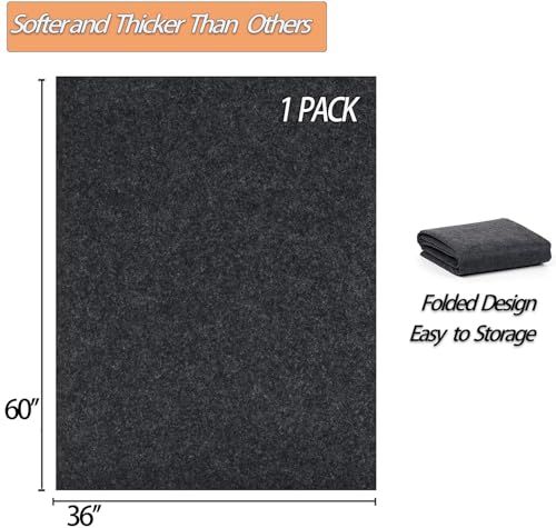 Ahpuhtan 36 x 60 Inch Oil Spill Mat for Garage, Garage Floor Oil Change Mat - color: 1 Pack-36 X 60 Inch