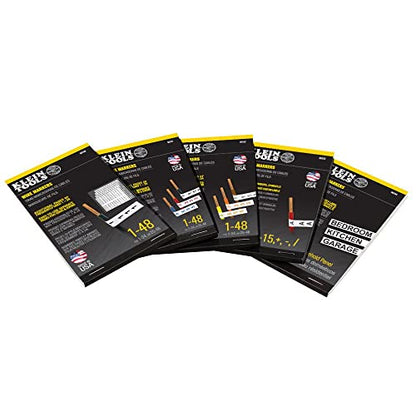 Klein Tools 56252 Wire Marker Book, 277/480V 3 Phase 1-48 (Pack of 2) - size: 1 Count (Pack of 2), style: 277/480V