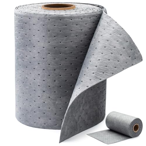 6 oz Heavy Duty Absorbent Mat Roll for Oil, Water and Other Liquids, Suitable for Multi-Purpose Super Absorbent Pads (15" W x 150' L) - size: 15" W x 150' L
