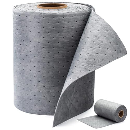 6 oz Heavy Duty Absorbent Mat Roll for Oil, Water and Other Liquids, Suitable for Multi-Purpose Super Absorbent Pads (15" W x 150' L) - size: 15" W x 150' L