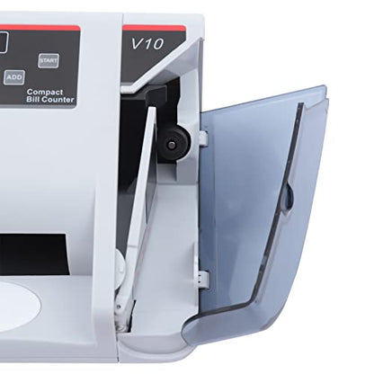 Portable Money Counter Machine UV/MG/WM Counterfeit Detection, LED Display 600pcs/min Bill Counter Multi Currency, Handy Currency Counting Quantity of Bills for Business