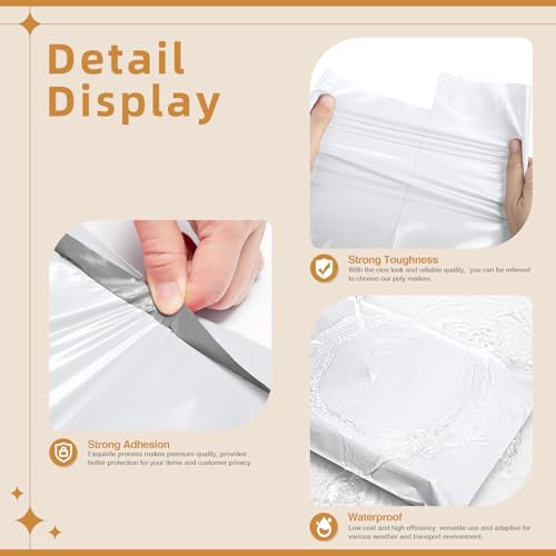 Fuxury Extra Large Poly Mailers 24x36" 25Pcs, XXL Jumbo Shipping Bags,White - color: White, size: 24x36" 25pcs