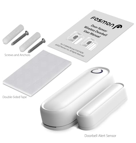 Fosmon 4 Pack WaveLink 51018HOM Add-On Door Contact Sensor Unit (No Receiver) - White - style: 4 Door Sensor Transmitter