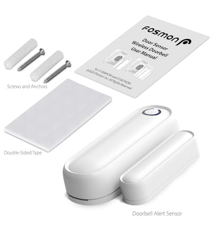 Fosmon 2 Pack WaveLink 51018HOM Add-On Door Contact Sensor Unit (No Receiver) - White - style: 2 Door Sensor Transmitter