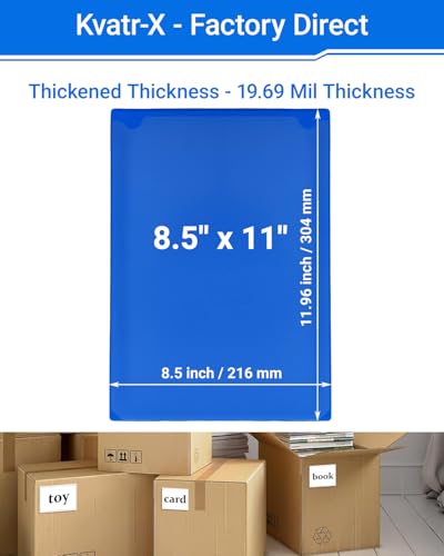 20 PCS Clear Self Adhesive Plastic Label Pockets, Top Loading Business & Library Index Card Holders, Fabric Tape Sleeves for Storage Bins, Totes, Binders and Drawers (8.5 x 11 Inch) - size: 8.5" x 11" (19.69 Mil Thickened), style: Vertical