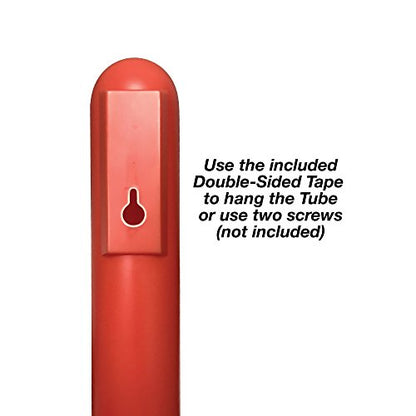 Wet Floor Sign: English/Spanish 18' Orange with Hang Tube