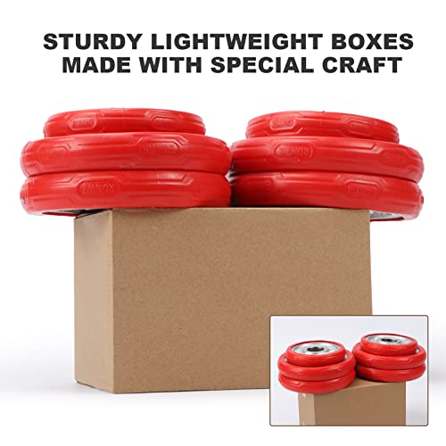CRUGLA 40 Packs 6x4x3 Shipping Boxes, Brown Mailing Boxes - size: 6x4x3 Inch