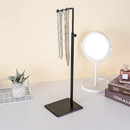 Hanging Hook Bag Stand - Set of 2 Adjustable Height Black Handbag Display Stand Set