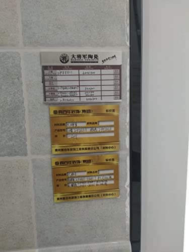 20pcs Price Label Holders, Product Sign Holders, Shelf Tag Display Stands - size: Paper Size:10x20cm