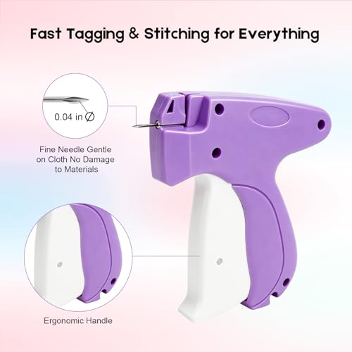 Stitch Gun for Clothes, Handheld Quick Clothing Fixer - color: Purple
