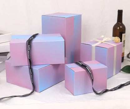 8x8x4 Medium Shipping Boxes, 30 Pack Purple Cardboard Mailer Box, Gift Boxes for Packaging Small Business - color: Purple Gradient, size: 8x8x4 in