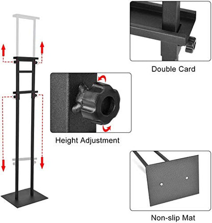 GUOHONG Poster Stand for Display, Adjustable Floor Standing Sign Holder - size: 75 inch-1Pack