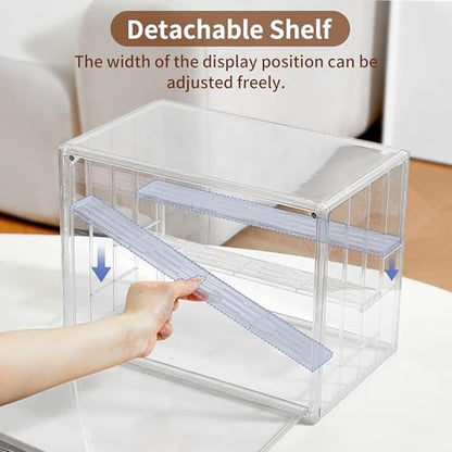 4 Layer Stackable Acrylic Figure Case for Collectibles Display Box,1 Pack - size: XLarge 1Pack