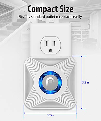Fosmon WaveLink Wireless Driveway Alarm Chime, 1 Sensor 1 Receiver - style: 1 Receiver + 1 Motion Sensor