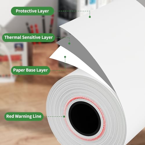 CLASSY 2 1/4" x 50' feet Thermal Register Paper Roll, 5 Rolls - size: 2 1/4" x 50', style: 5 Rolls