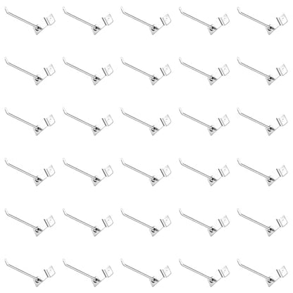 40Pcs Slatwall Panel Hooks Bulk Set, Metal Pegboard Organizer Slat Wall Hanging Display Hanger Hooks for Gridwall Garage Shop Retail (4 Inches/10 CM) - size: 4 Inches/10 CM