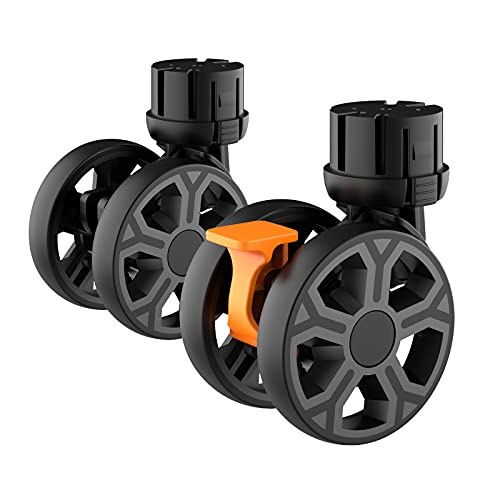 FELICON SELORSS Heavy Duty Rotation Swivel Wheels-Black-2PCS - color: Black, size: Wheels-2 PCS
