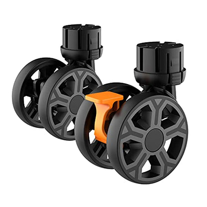 FELICON SELORSS Heavy Duty Rotation Swivel Wheels-Black-2PCS - color: Black, size: Wheels-2 PCS