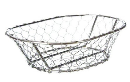 American Metalcraft WIR3 Baskets, 9.5" Length x 6.625" Width, Silver