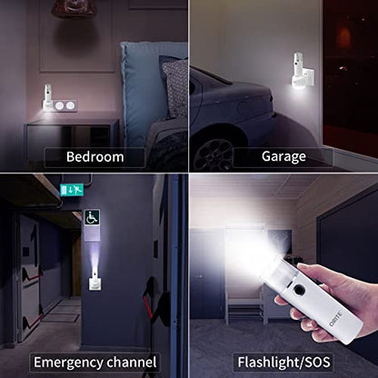 Emergency Flashlights for Home Power Failure, 3 in 1 Emergency Flashlights, Plug in Flashlight for Emergency, Power Failure Lights, LED Rechargeable Flashlight, Perfect for Hurricanes, 3 Pack