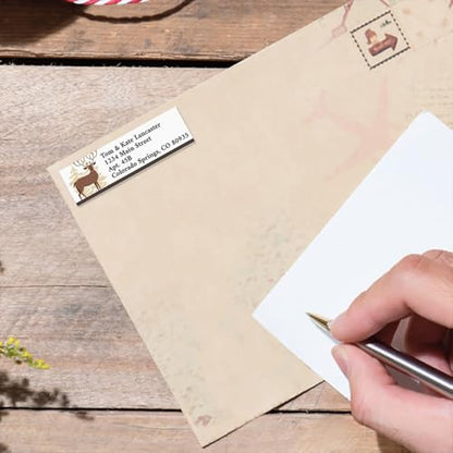 Into the Wild Small Return Address Labels (4 Designs) - Set of 240 2" x 5/8" Self-Adhesive, Flat-Sheet Labels - style: Into the Wild