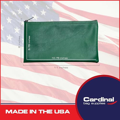 Multi-Purpose Zipper Bag, Forest Green, 11 x 6 - color: Forest Green