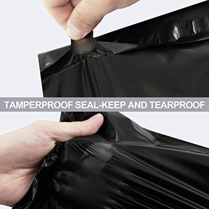 UCGOU Large Poly Mailers 14.5x19 Inch Black 200 Pack Plastic Shipping Bags - color: Black, size: 14.5x19" 200PC