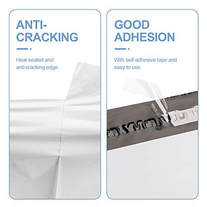 Metronic Small Poly Mailers 9x12 100pc Self Seal Shipping Bags for Clothing - color: White, size: 9x12 100PC