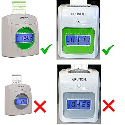 Compumatic Time Cards for uPunch HN1000 & HN3000 AutoAlign Clocks (Qty 300) - size: 300 Cards