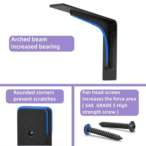 12 "x 7 " Shelf Support Bracket Heavy Duty, L Shelf Brackets ,max Load 300lbs, , Metal Brackets for Shelves, Counter Bracket ,Corner Brace,Pack of 4. - size: 12" x 7" (Supporting Bar)