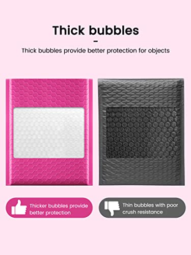 GSSUSA Bubble Mailers 6x10" Usable Size 6x9" Padded Envelopes Pink 100 Pack - color: Pink, size: 6x10 100pc
