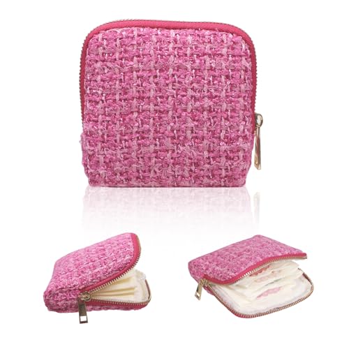 Stratalife Small Travel Jewelry Case, Qulited Storgae Pouch - color: Quilted Rose Pink