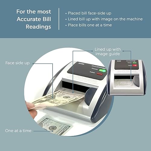 AccuBANKER D450 Counterfeit Bill Detector, 5 Point Detection, 3 Pack - size: 3 Pack