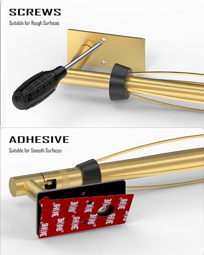 Paper Towel Holder Under Cabinet One Hand Operable, Brushed Gold - color: Brushed Gold