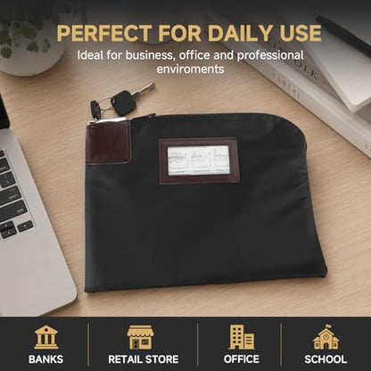 Eagle Locking Money Bag for Cash, Bank Deposits and Documents