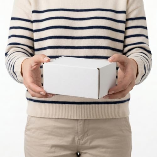 PHAREGE 30 Pack 6x4x3 inch Small Shipping Boxes, White Mailing Boxes - color: White, size: 6x4x3 inch 30 Pack