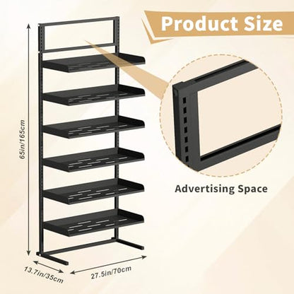 Large Hat Rack Stand With 6 Adjustable Plate Tray for 180 Hats