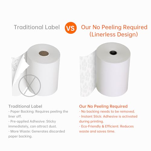 Sticky Thermal Receipt Paper 3 1/8"x 170 ft, 6 Rolls, Toast Epson TM-L90