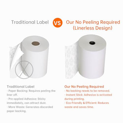 Sticky Thermal Receipt Paper 3 1/8"x 170 ft, 6 Rolls, Toast Epson TM-L90