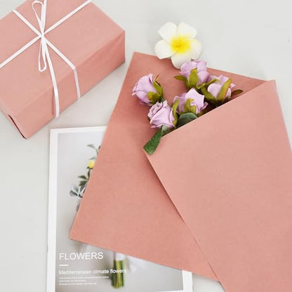 BEISHIDA 100 Sheets Cinnamon Tissue Paper Bulk, Wrapping Tissue Paper for Gift Bags, 14 x 20 Inch Gift Wrap for Birthday Wedding Graduation DIY Crafts Holiday Flowers - color: cinnamon