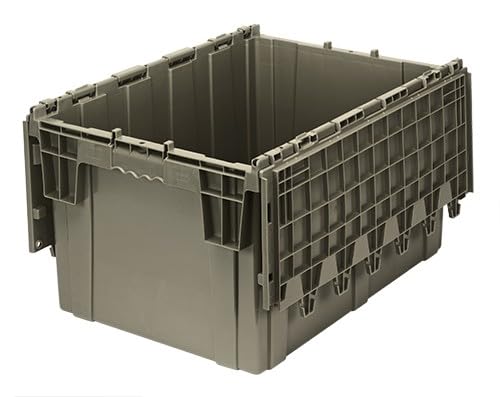 Storage Bins with Lids Heavy Duty Stackable Storage Box - size: 28" x 20" x 15"