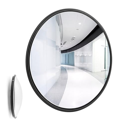 12" Acrylic Convex Security Mirror, Wide Angle Indoor Outdoor