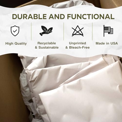 Newsprint Packing Paper - Packing Paper Sheets for Moving and Shipping - 240 Newsprint Paper Sheets - 7.5 lbs, 17 x 27