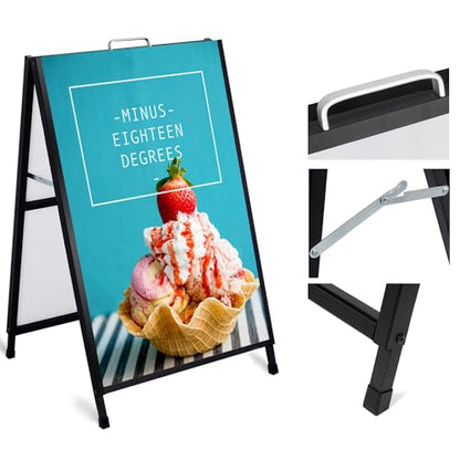 AKTOP Heavy Duty A-Frame Sidewalk Signs 24 x 36 Inch - style: Portable