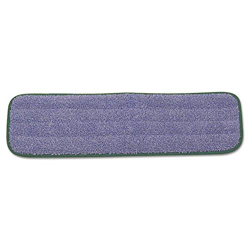 Rubbermaid Commercial Products HYGEN Microfiber Wet Mop Head Pad, 18 inch, Green, for Janitorial/Professional Cleaners and Heavy-Duty Industrial Floor Cleaning/Mopping/Scrubbing - style: Reusable Microfiber Green - 1ct