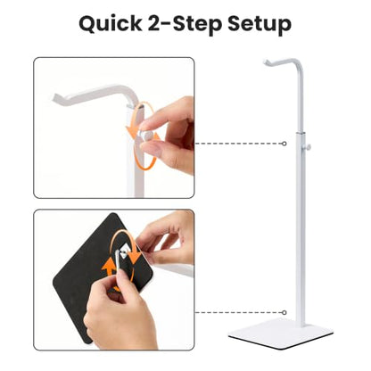White Tabletop Display Racks for Purses and Banners, 2-Pack - color: White, size: 2 Pack