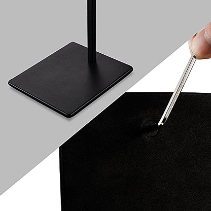 Hanging Hook Bag Stand - Set of 2 Adjustable Height Black Handbag Display Stand Set