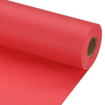PATIKIL Wrapping Paper, 12" x 800"(66') 70 GSM Craft Paper Roll Kraft Packing Paper for Poster Bulletin Board, Gift Wrapping, Bright Red - color: Bright Red, size: 12" x 800"(66')