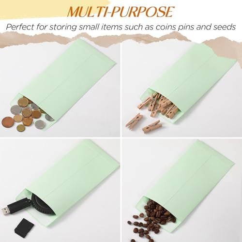 Fulmoon 500 Pcs Cash Envelopes Bulk,Light Green - color: Light Green